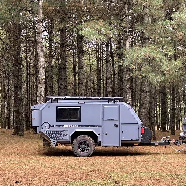 remorque de camping d'Off Road du réfrigérateur 50L extérieure, remorque légère de voyage de cuisine