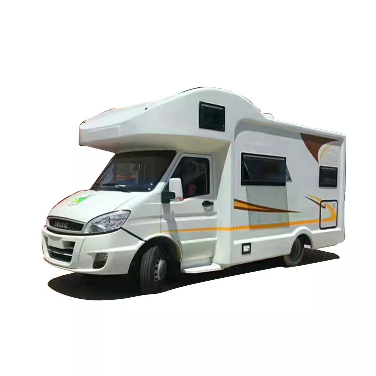 La caravane Van Foton, camping-car de la transmission automatique rv extérieur de fibre de verre a décoré
