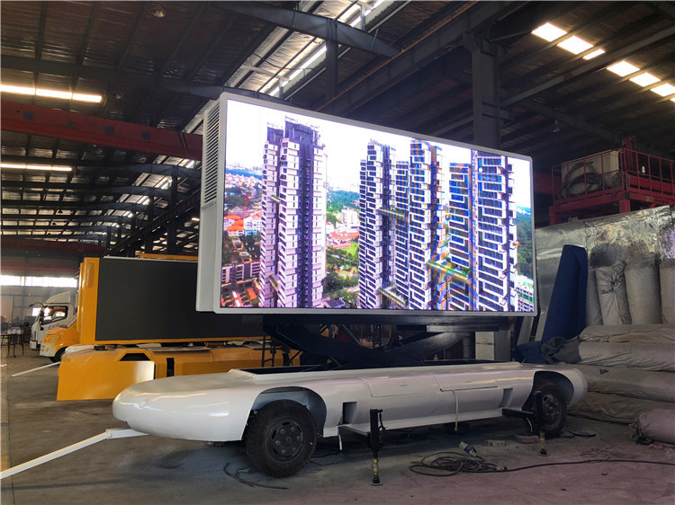 taille de module de la remorque 192*192mm de la publicité de 220V LED, remorque de panneau d'affichage de Digital de Double-axe