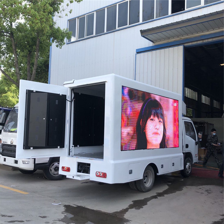 camion 220V, l'intense publicité mobile Van d'écran de 95km/h LED du luminosité 3-Side Digital