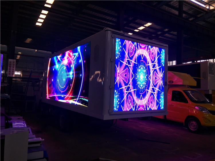 Camion de panneau d'affichage de P4 Digital écran imperméable Van High Brightness Outdoor de 192 * de 192mm LED