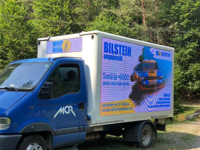 P5 P6 Publicité numérique Affichage LED mobile camion extérieur pleine couleur avec générateur