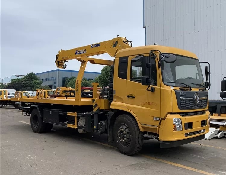 Plateforme de remorquage de 8 à 10 tonnes pour démolition de voitures 6.3T Base des roues 4500 mm Remorquage lourd
