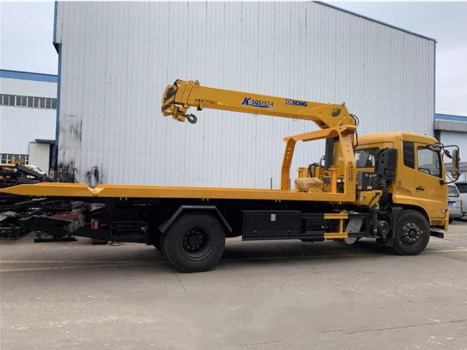Plateforme de remorquage de 8 à 10 tonnes pour démolition de voitures 6.3T Base des roues 4500 mm Remorquage lourd