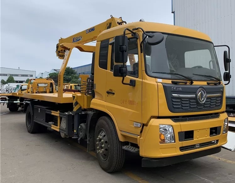 Plateforme de remorquage de 8 à 10 tonnes pour démolition de voitures 6.3T Base des roues 4500 mm Remorquage lourd