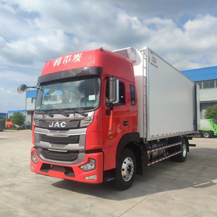 Transport de nourriture de JAC Frozen Food Truck 10 Ton Refrigerated Truck For Frozen