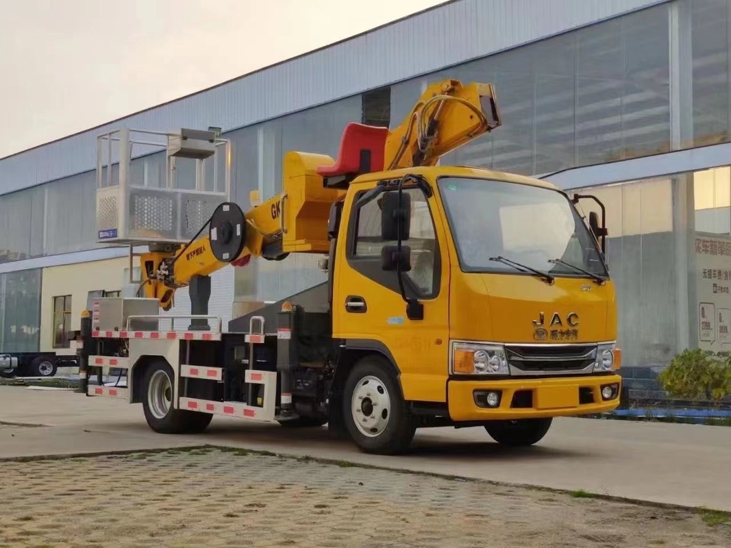 camion télescopique aérien de fonctionnement de haute altitude du camion 200kg de plate-forme de travail de seau de 21m