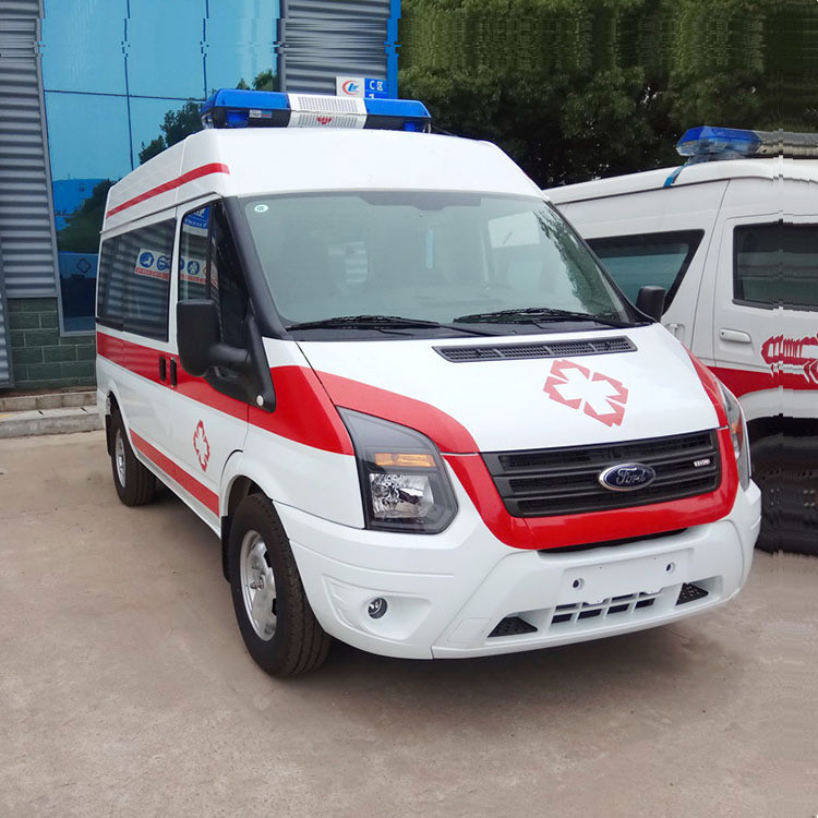 Véhicule d'ambulance Voiture Ford 4*2 Voiture d'ambulance Voiture d'ambulance d'urgence Avec une vitesse maximale de 130 Km/h
