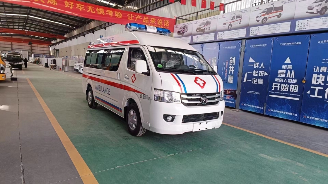 Camion d'ambulance 130 km/h Vitesse maximale Véhicule de clinique mobile avec suspension avant/arrière de 1320/1160 mm