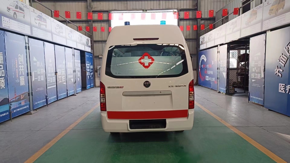 Camion d'ambulance 130 km/h Vitesse maximale Véhicule de clinique mobile avec suspension avant/arrière de 1320/1160 mm
