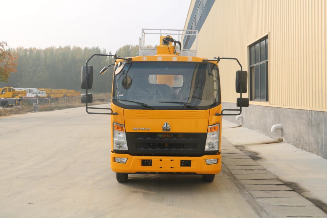 Téléscopie de la plate-forme aérienne camion 21 mètres HOWO marque Boom Lift Cherry Picker camion