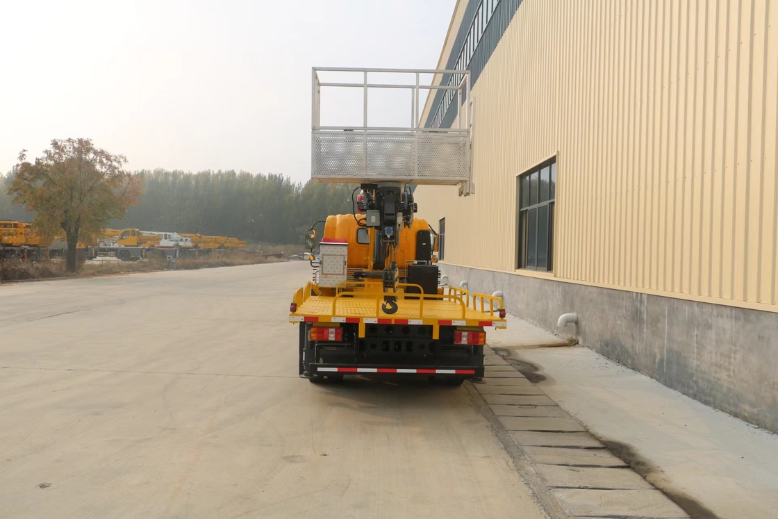 Téléscopie de la plate-forme aérienne camion 21 mètres HOWO marque Boom Lift Cherry Picker camion