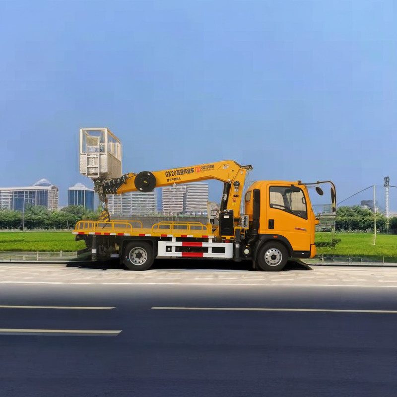 Howo châssis 4x2 conduite 21M camion monté plateforme de travail aérien 95km/h 200kg de charge