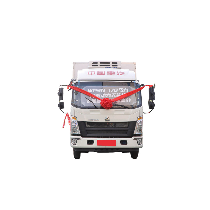 Sinotruk Howo petit camion réfrigérateur 95 km/h 130 chevaux 5 tonnes Mini camion réfrigéré