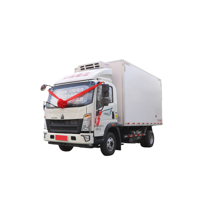 Sinotruk Howo petit camion réfrigérateur 95 km/h 130 chevaux 5 tonnes Mini camion réfrigéré