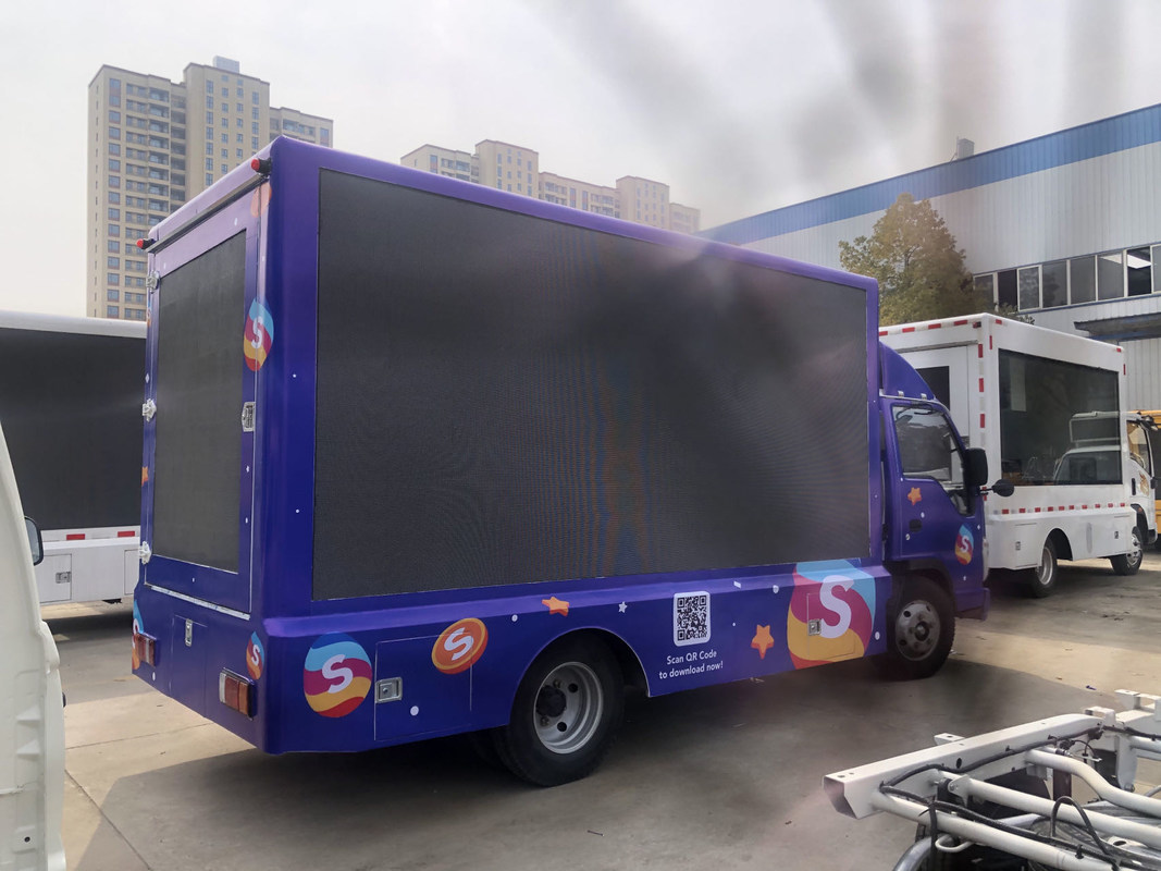 P4 5 6 Isuzu camion à affichage LED mobile 4X2 95 km/h camion mobile mini