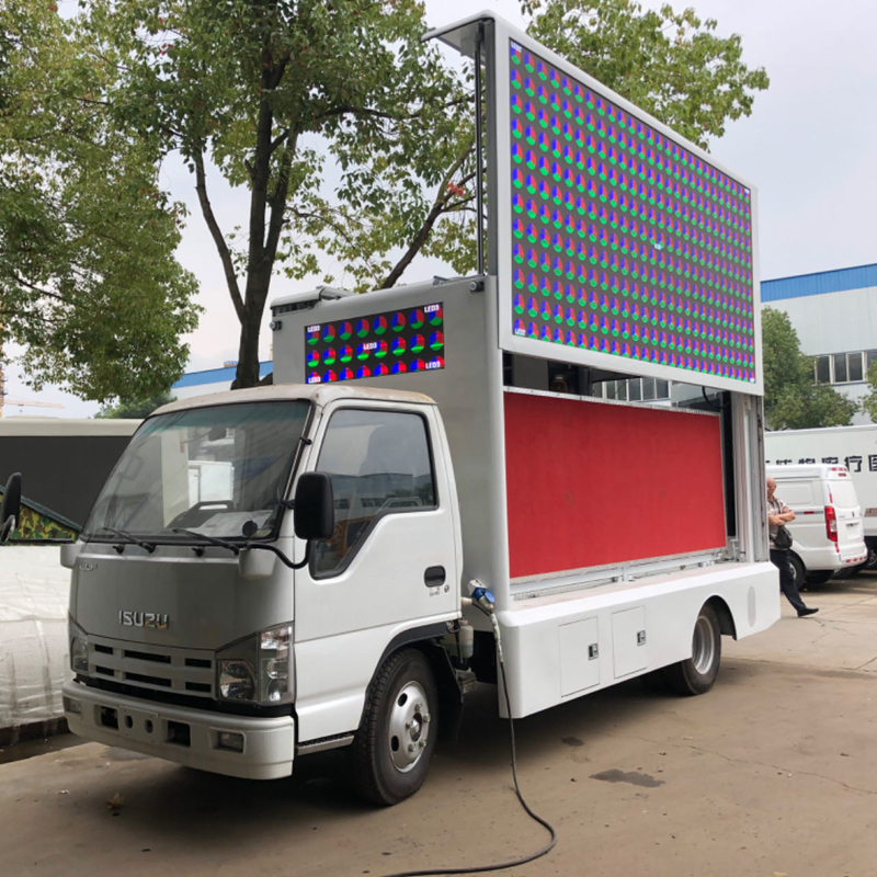 Isuzu 4*2 Euro 5 Led Display Box Camion mobile écran à LED Panneau d'affichage Camion publicitaire Camion à LED à vendre