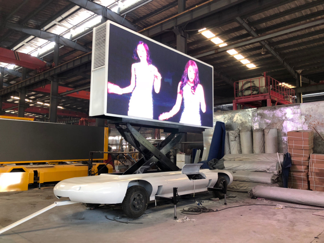 P4 P5 HD camion remorque voiture publicité extérieure mobile affichage de panneau LED pour magasin mobile