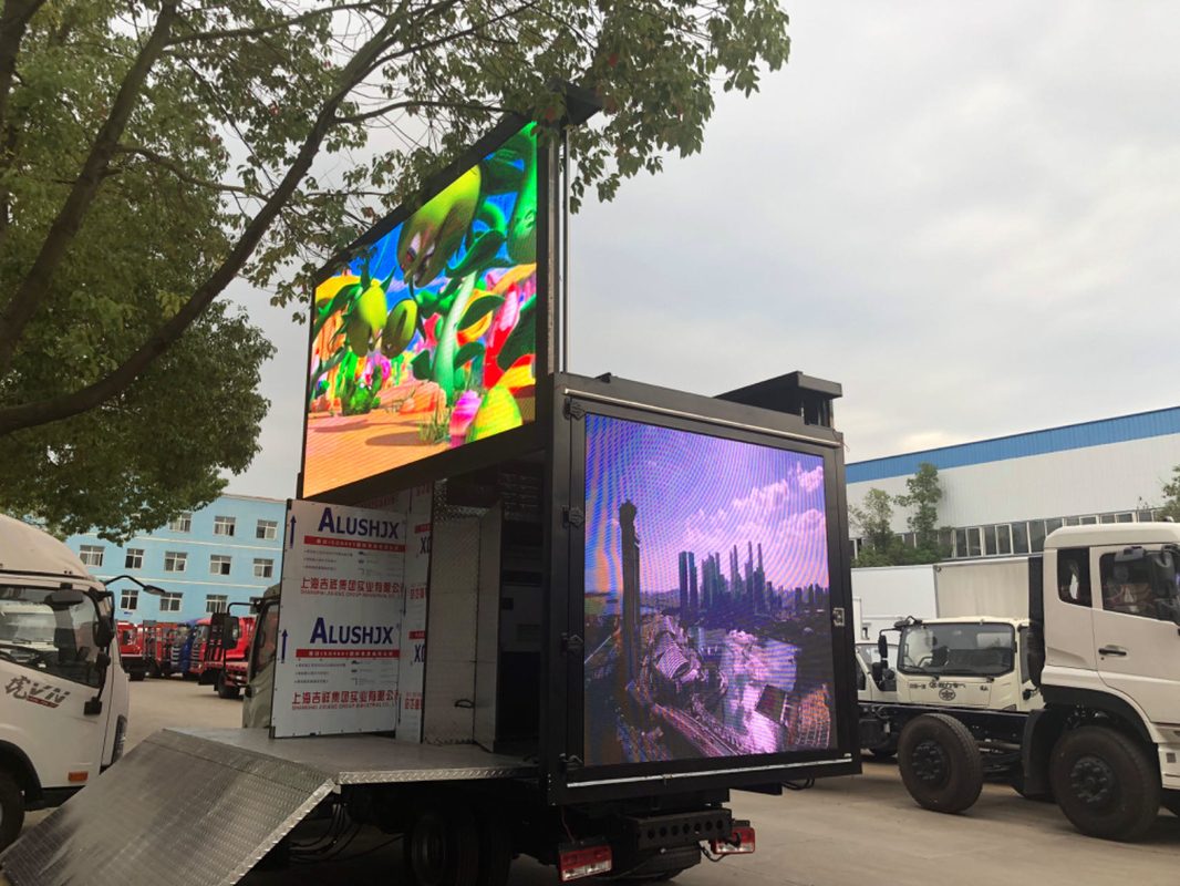 P3 P4 Outdoor étanche à l'eau mobile vidéo LED camion / remorque / van mobile publicité numérique LED panneau d'affichage