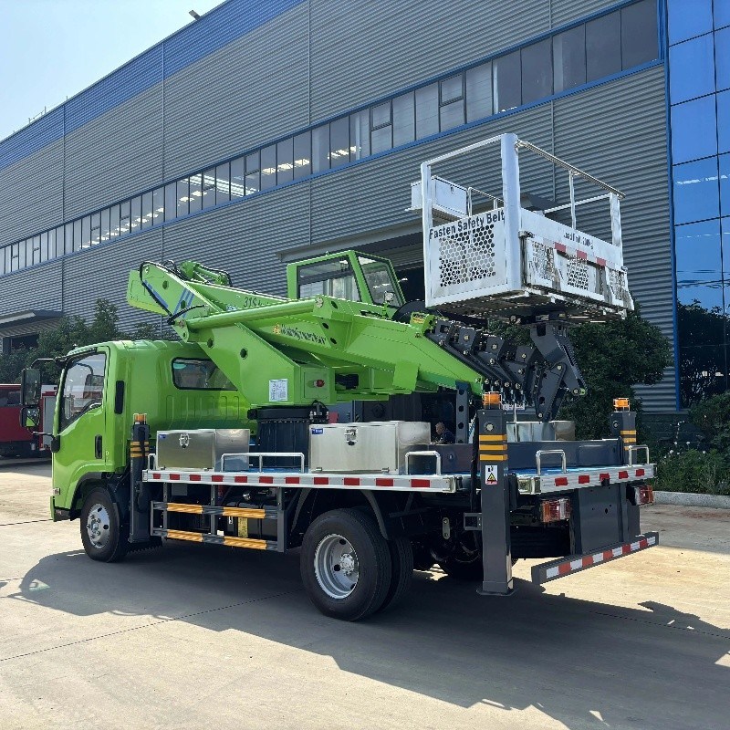 Ladder Lift Truck 28m 34m 38m 46mTelescopic Boom Bucket Truck 25m Telescopic Boom Aerial Work Platform Truck for Sales